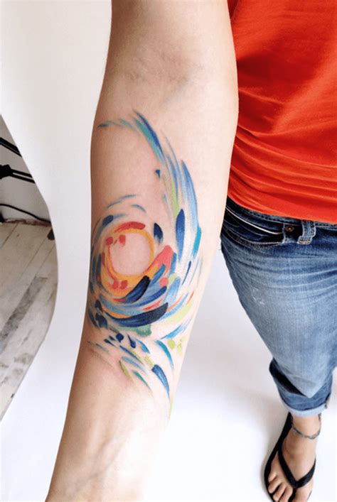 watercolor tattoo ideas|watercolor body tattoo designs.